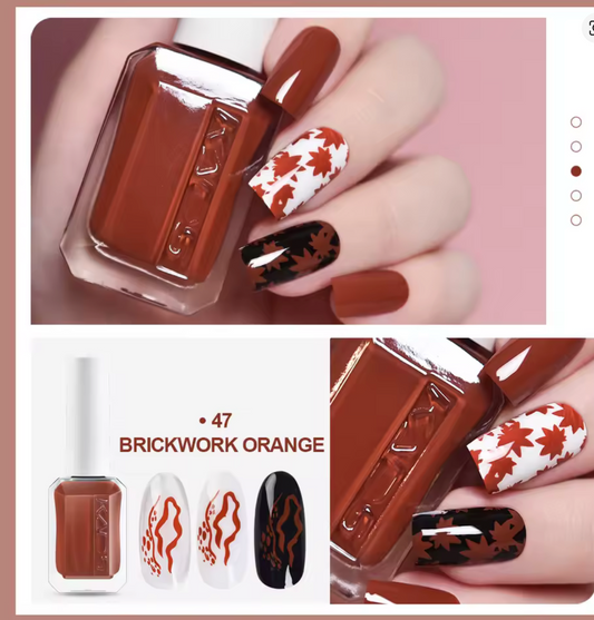 Luxury Nail Polish – Brickwork Orange (10 ml)